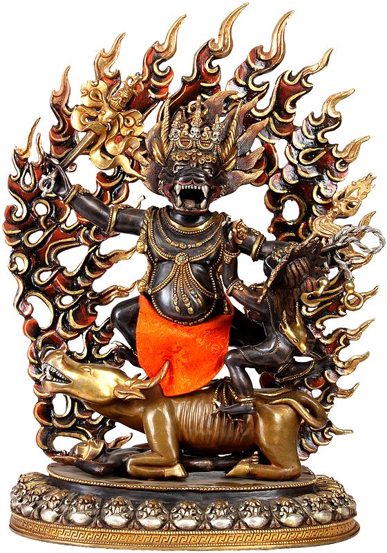 Dharmaraja Yama with Yami (Tibetan Buddhist Deity)