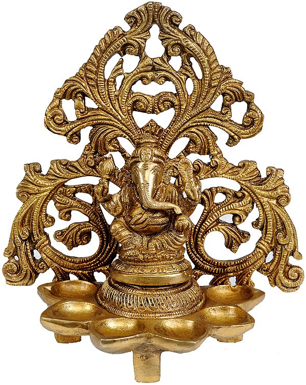 Six-Wick Ganesha Lamp