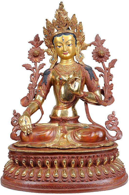 (Tibetan Buddhist Deity) Goddess White Tara with Seven Compassionate Eyes