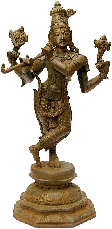 Lord Vishnu as Tribhanga Krishna
