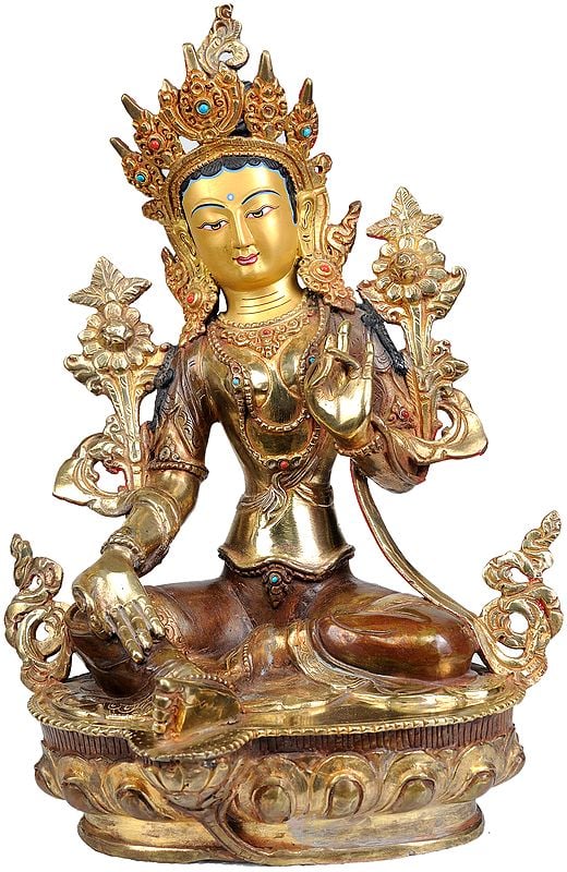 Saviour Goddess Green Tara (Tibetan Buddhist Deity)