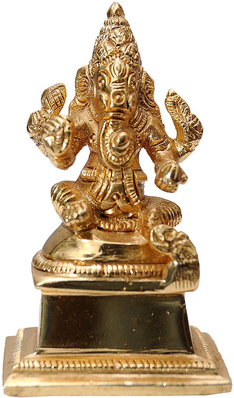 Four-Armed Seated Ganesha (Small Statue)