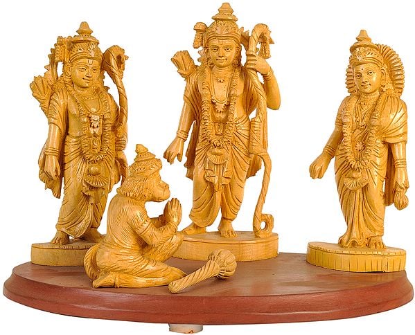 Shri Rama with Sita Ji, Lakshman Ji and Hanuman Ji