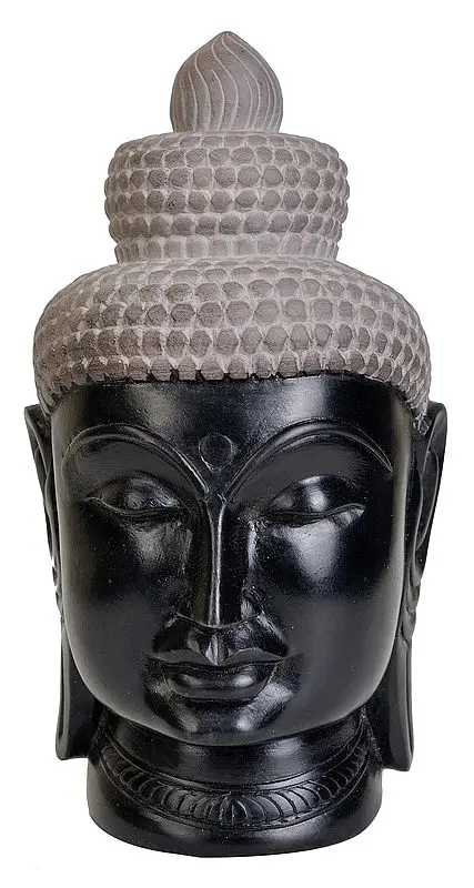 Lord Buddha Head | Stone Statue from Mahabalipuram