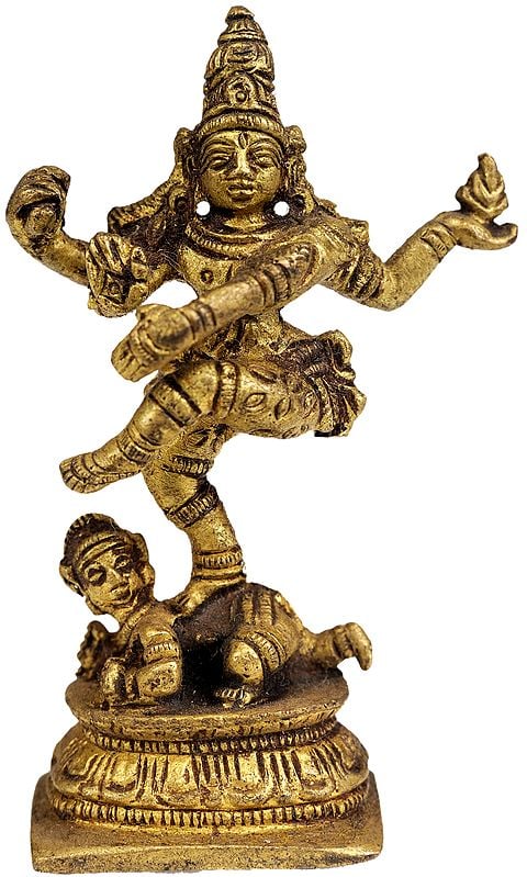 2" Nataraja (Small Statue) In Brass | Handmade | Made In India
