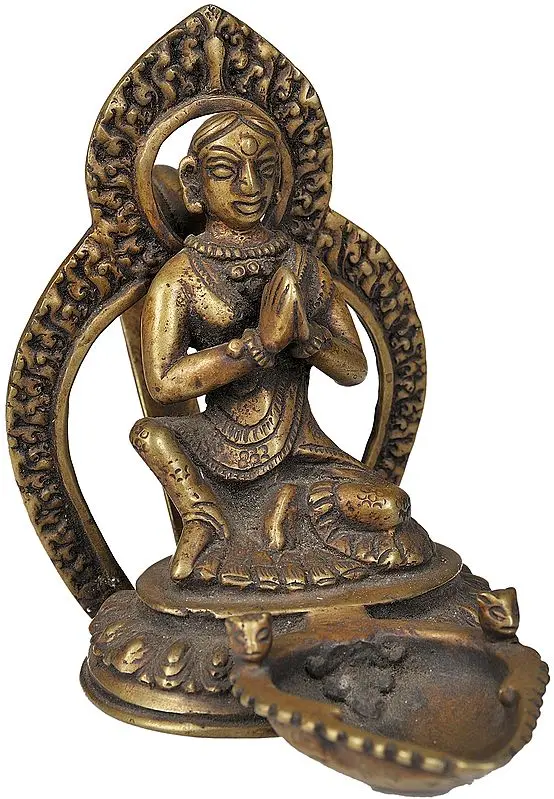 Malla King Lamp From Nepal