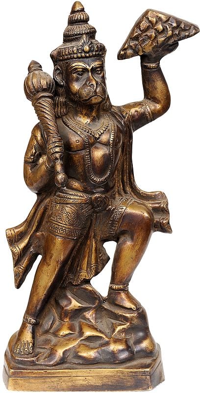 Lord Hanuman Holding The Mountain of Herbs