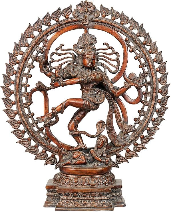 21" Nataraja in OM (AUM) In Brass | Handmade | Made In India