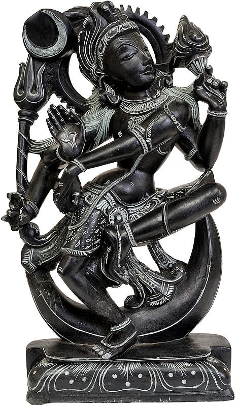"Chandrashekhara"- Dancing Lord Shiva with Crescent Moon on His Crown