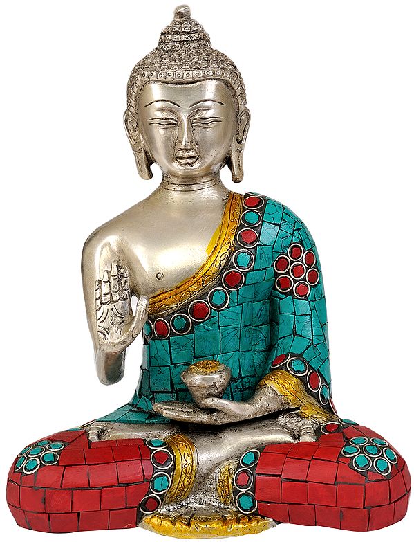7" Lord Buddha In Brass | Handmade | Made In India