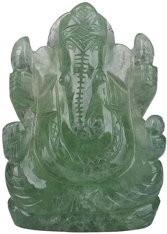 Green Fluorite Ganesha