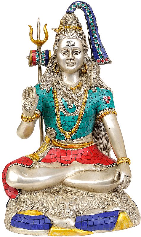 13" Lord Shiva In Brass | Handmade | Made In India