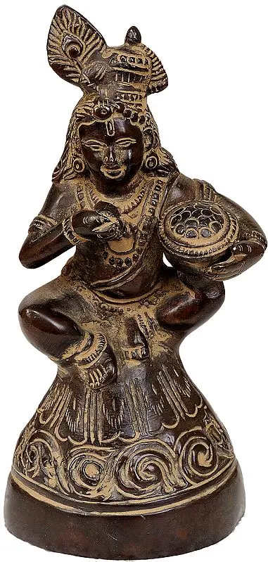 Little Krishna with Eating Butter