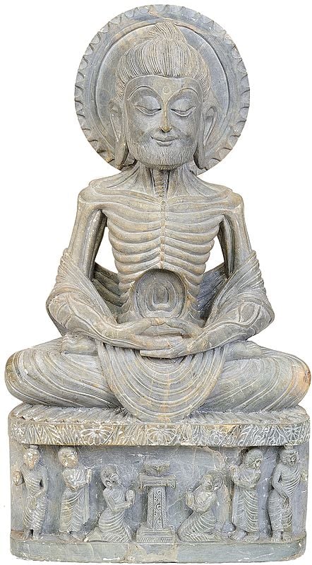 Emaciated Gandhara Buddha (Carved in Stone)