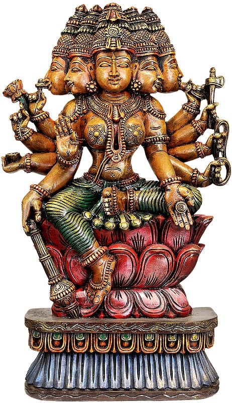 Five-faced Goddess Gayatri