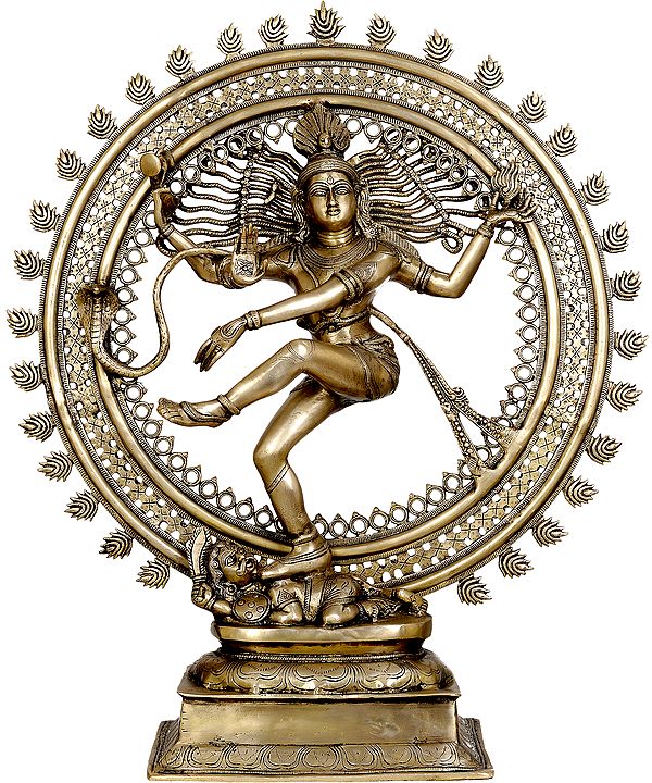 33" Large Size Nataraja - King of Dancers In Brass | Handmade | Made In India
