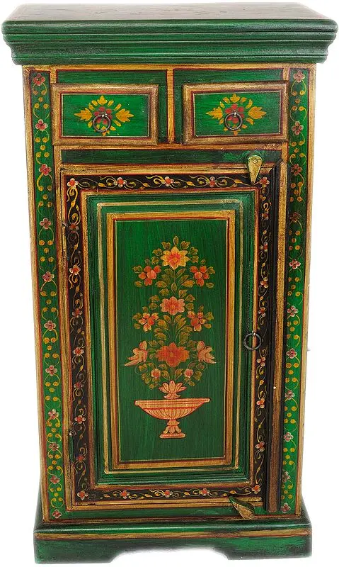 Green Floral Cupboard
