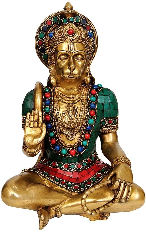 11" Hanuman Ji Brass Sculpture | Handmade | Made in India