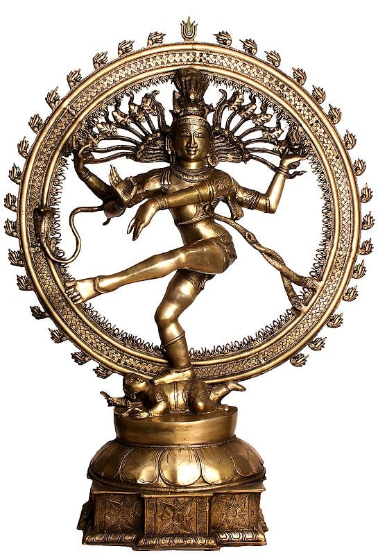 54" Large Size Nataraja In Brass | Handmade | Made In India