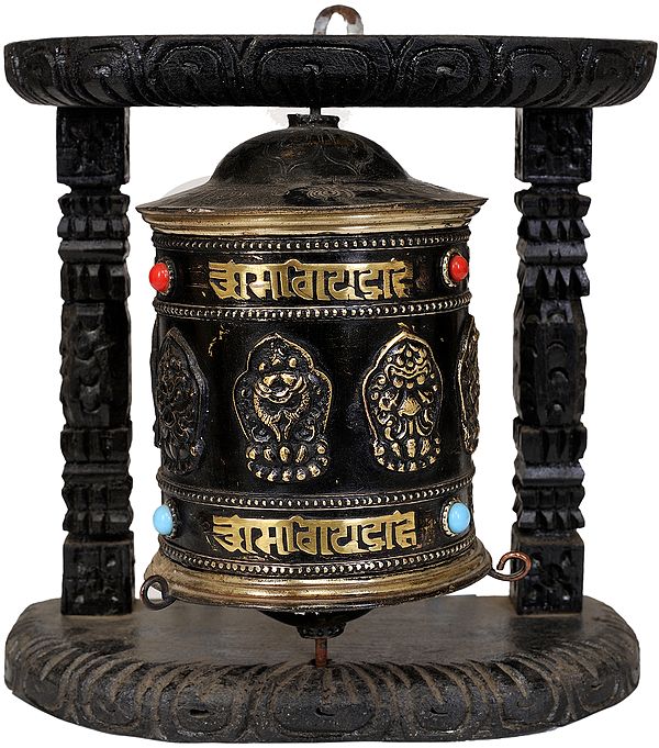 Ashtamangala Prayer Wheel