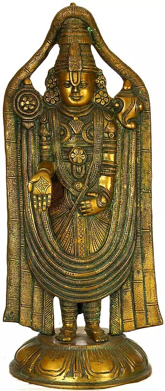 19" Lord Venkateshvara In Brass | Handmade | Made In India