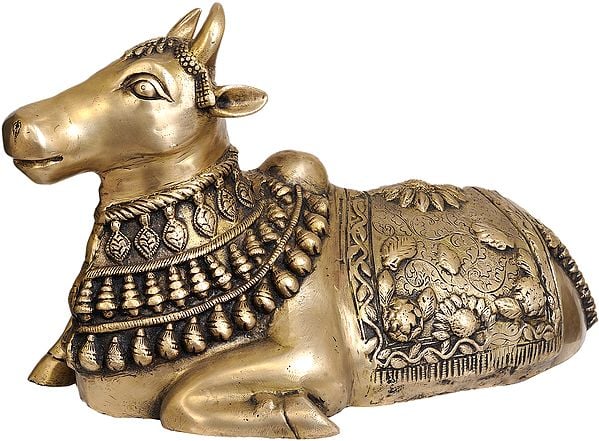 20" Nandi (The Vehicle of Lord Shiva) In Brass | Handmade | Made In India