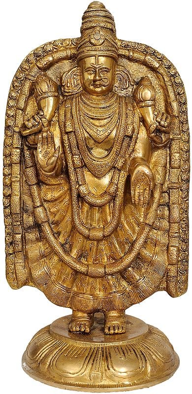 17" Devi Padmavati In Brass | Handmade | Made In India