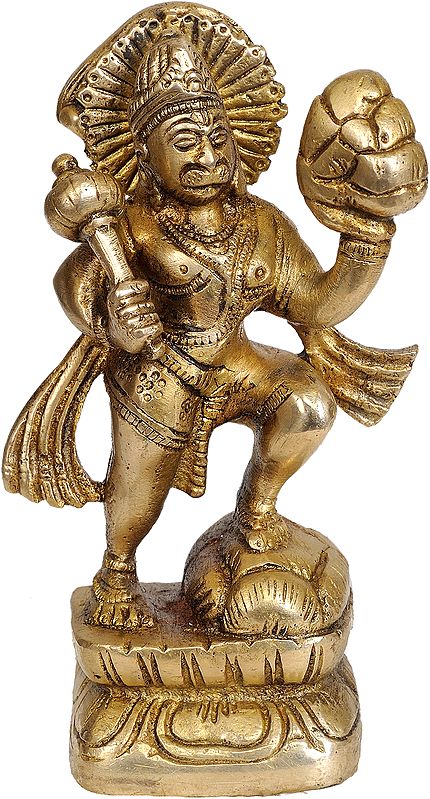 5" Hanuman Ji idols In Brass | Handmade | Made in India