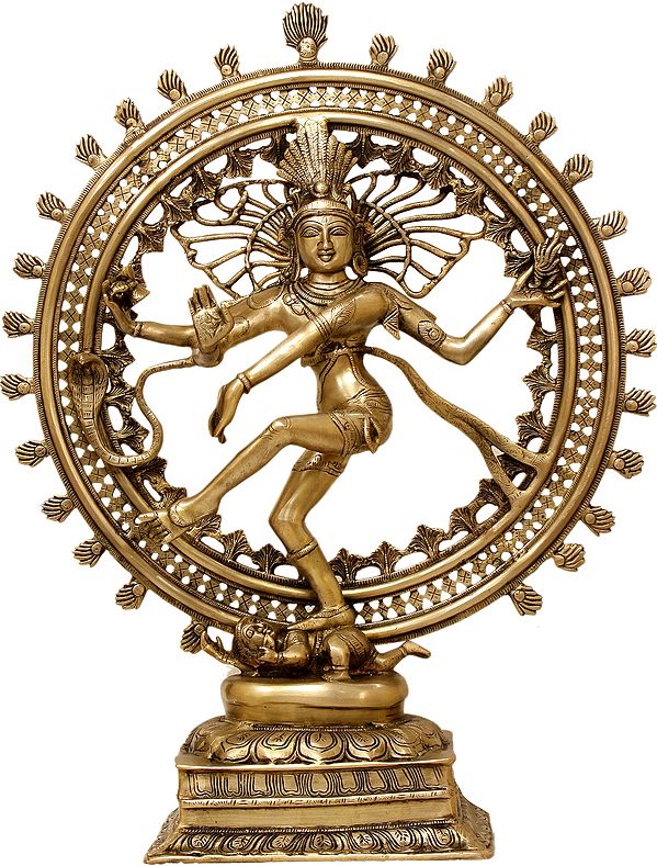 28" Large Size Nataraja Statue In Brass | Handmade | Made In India