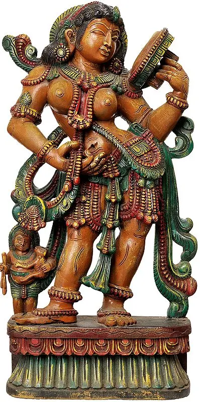 Large Size Lady with Mirror (Apsara)