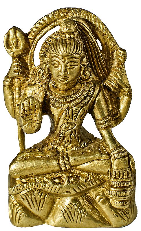 2" Lord Shiva (Small Statue) In Brass | Handmade | Made In India
