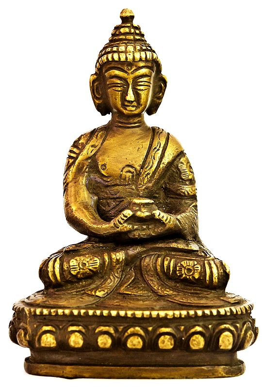 3" Dhyani Buddha Idols in Brass | Handmade | Made in India