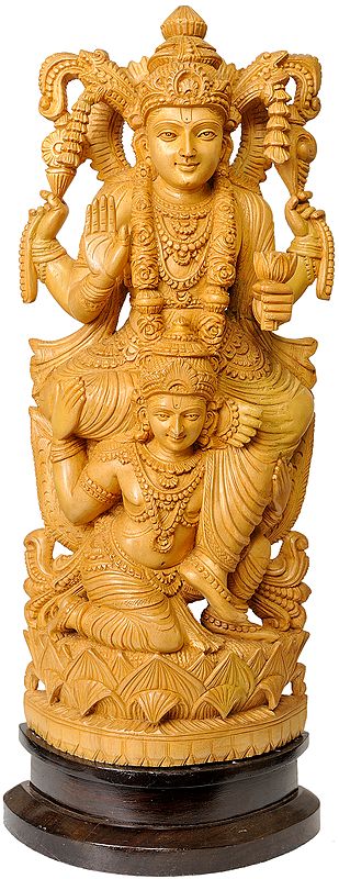 Lord Vishnu on Garuda, His Mount