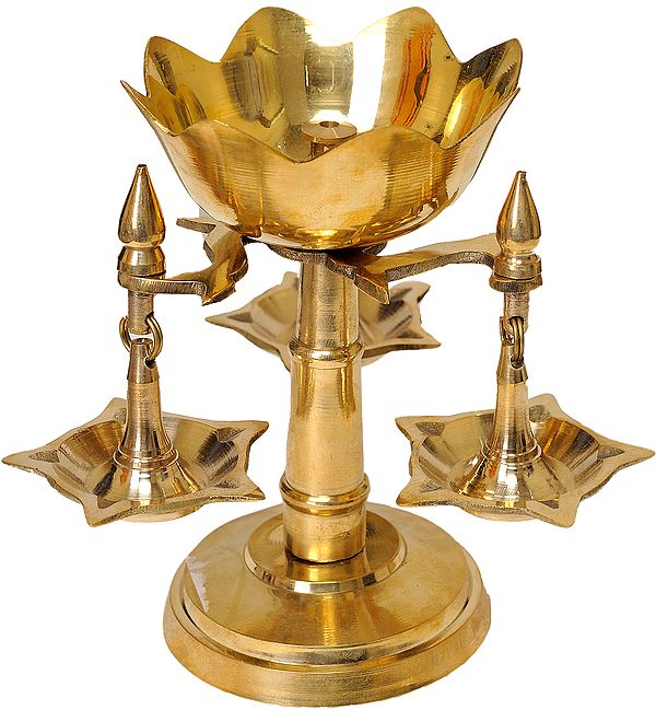 Lotus Puja Lamp