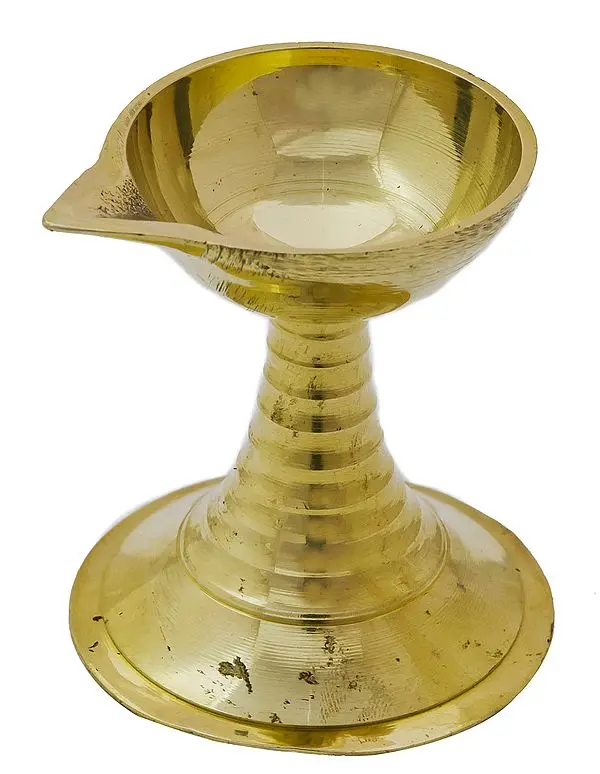 Small 2" Puja Diya in Brass | Handmade | Made in India