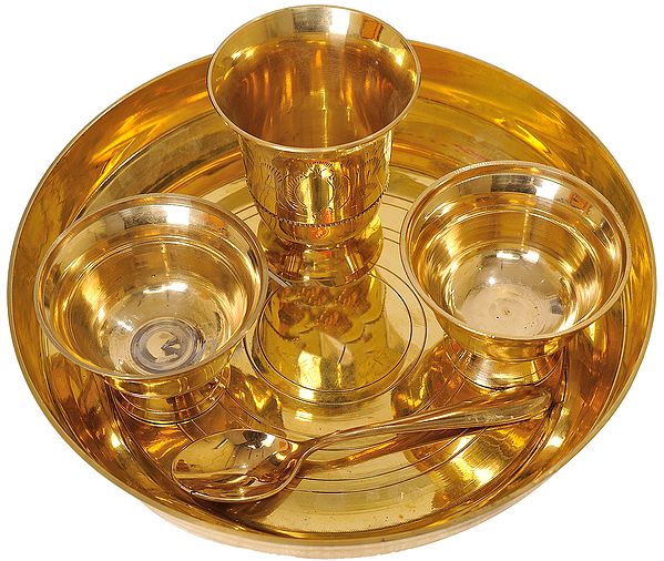 Bronze Thali for Eating Food