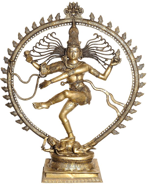 70" Large Size Nataraja (Large Statue) In Brass | Handmade | Made In India