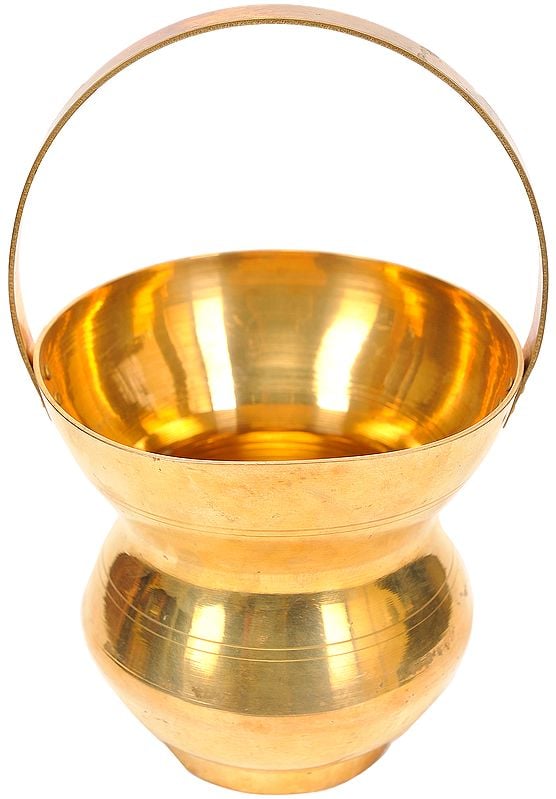 7" Kamandalu in Brass | Handmade | Made in India