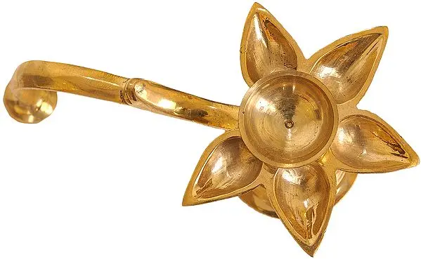 Lotus Wick Puja Lamp
