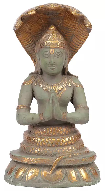 8" Sage Patanjali Brass Sculpture | Handmade | Made in India