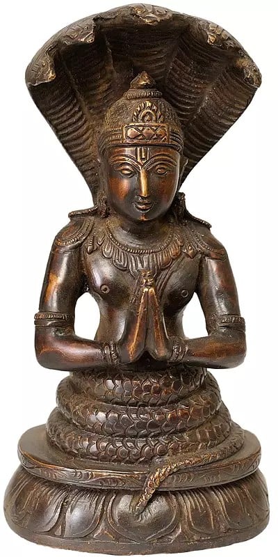 8" Sage Patanjali Brass Sculpture | Handmade | Made in India