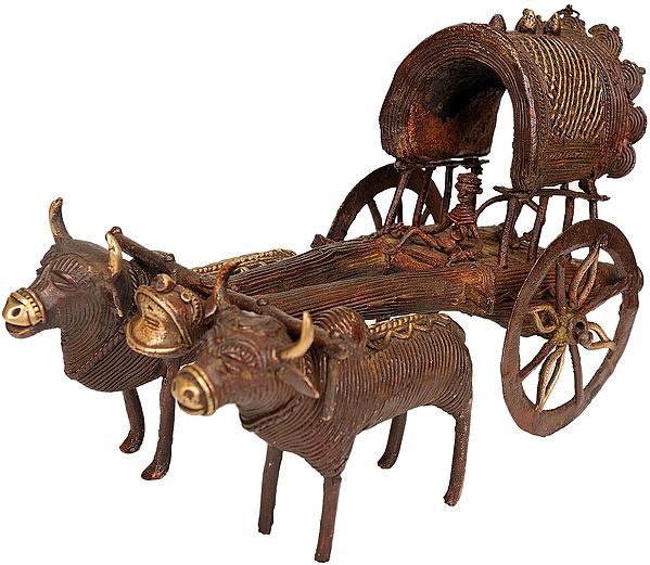Bullock Cart (Folk Statue from Bastar)