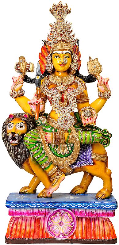 Large Size Goddess Durga in Shringar