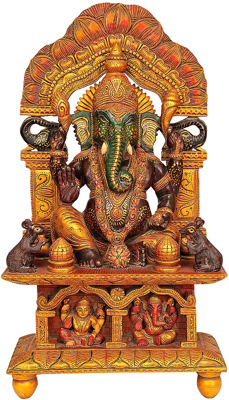 Enthroned Ganesha