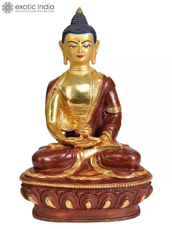 Seated Buddha, His Eyes Unshut