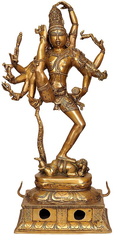 26" Urdhva Tandava In Brass | Handmade | Made In India