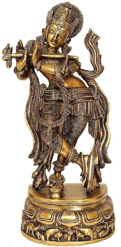 Fluting Krishna