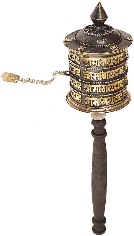 Tibetan Buddhist Hand held Prayer Wheel