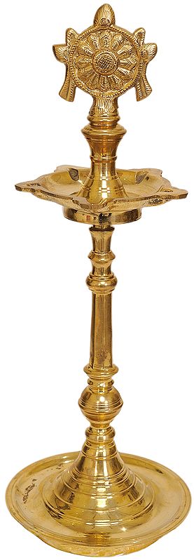 Sudershan Chakra and Conch Lamp (For Vaishnava)