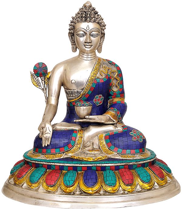 16" (Tibetan Buddhist Deity) Medicine Buddha In Brass | Handmade | Made In India